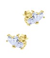 Beautiful Crystal Silver Stud Earring STS-6203